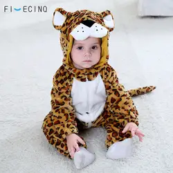 Животных Пантера Косплэй костюм детские Kigurumi Забавные милые Onesie От 1 до 3 лет мальчик девочка сна костюм теплые фланелевые леопардовая