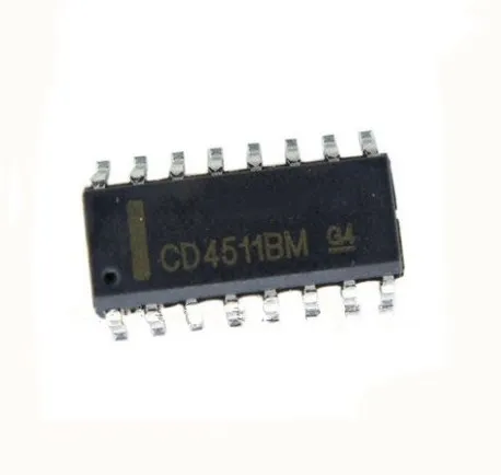 50pcs SMD CD4511 CD4511BM BCD-to-7 Segment Latch Decoder Driver SOP-16