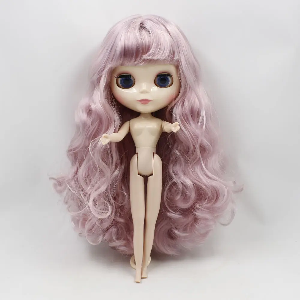 Кукла blyth нормальное тело фиолетовые и розовые волосы с челкой фабрика 280BL10101049 blyth Игрушки для девочек BJD кукла