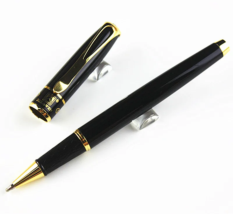 Роскошный Mon классический черный Золотой зажим шариковая ручка канцелярские