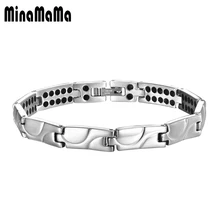 Оздоравливающие ювелирные изделия Германия Браслеты нержавеющей стали для Для женщин Для мужчин подходит лечение артрита медицинский энергии литий-ионный Ele Для мужчин t ювелирные изделия