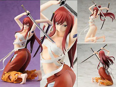 Новая Сексуальная короткая футболка с героями из японского аниме Fairy Tail Эльза