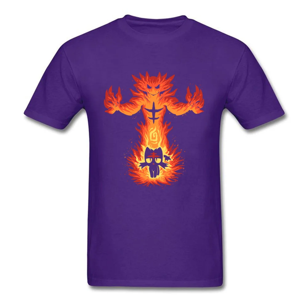 inner fire cat 11142 Casual Tees Short Sleeve for Men Pure Cotton Summer Fall Crew Neck T-Shirt Summer Tee-Shirt New Design inner fire cat 11142 purple