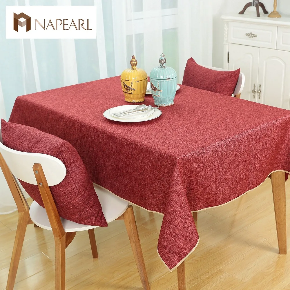 Free shipping Fashion linen cotton dining tablecloth for dining room