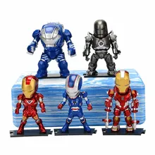 5pcs/set Hot Marvel 8-10cm Super Hero The Avengers action figure Toys Iron Man Thor Captain America Hulk thor toy the avengers super hero marvel hot toys iron man tony stark 1 20 scale bust deluxe set of 6 with battle damaged mk6 3 pvc