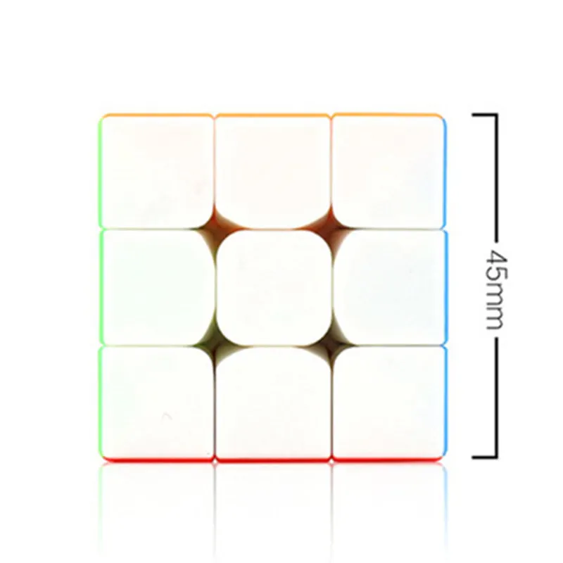 MOYU кубик рубик 45 мм 3x3x3 магический куб Stickeless головоломка скорость волшебный куб обучающая игрушка для детей мини 3 по 3 куб кубик рубика