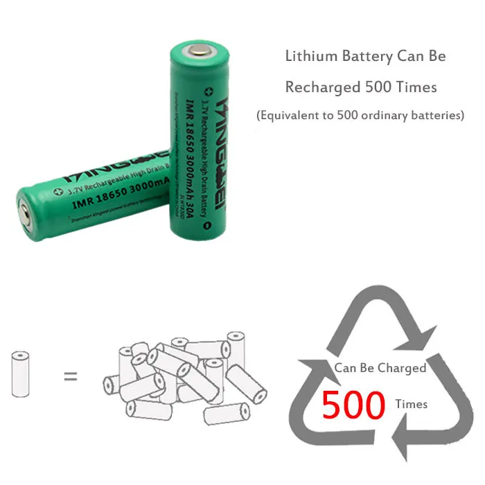 4 шт KingWei Green 30A 3000 mAh 18650 аккумулятор питания 3,7 v литий-ионные аккумуляторы для электронной сигареты