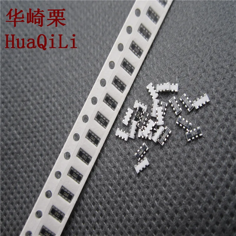 300PCS 39R 5 0603 8P4R (2*4P) printing 390 SMD Thick Film Chip