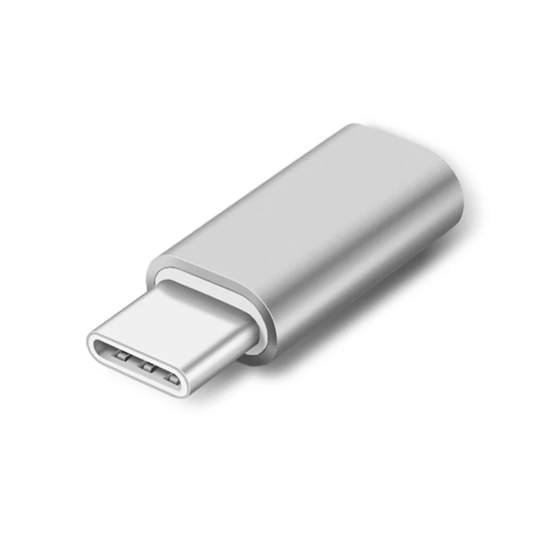 Адаптер Adroid Mini usb type-C-usb c Micro USB usbc адаптер conventer адаптер разъем для поддержки зарядки передачи данных xiomi - Цвет: sliver