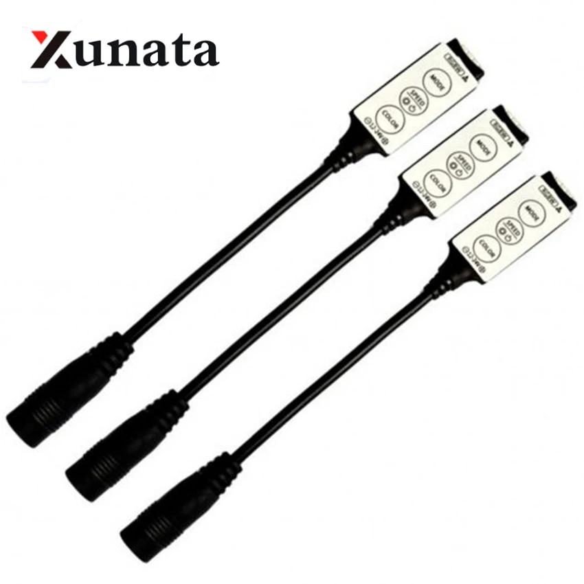 

1pc Ultra Slim mini led RGBW controller with DC plug white / black DC12-24V 2A*4CH