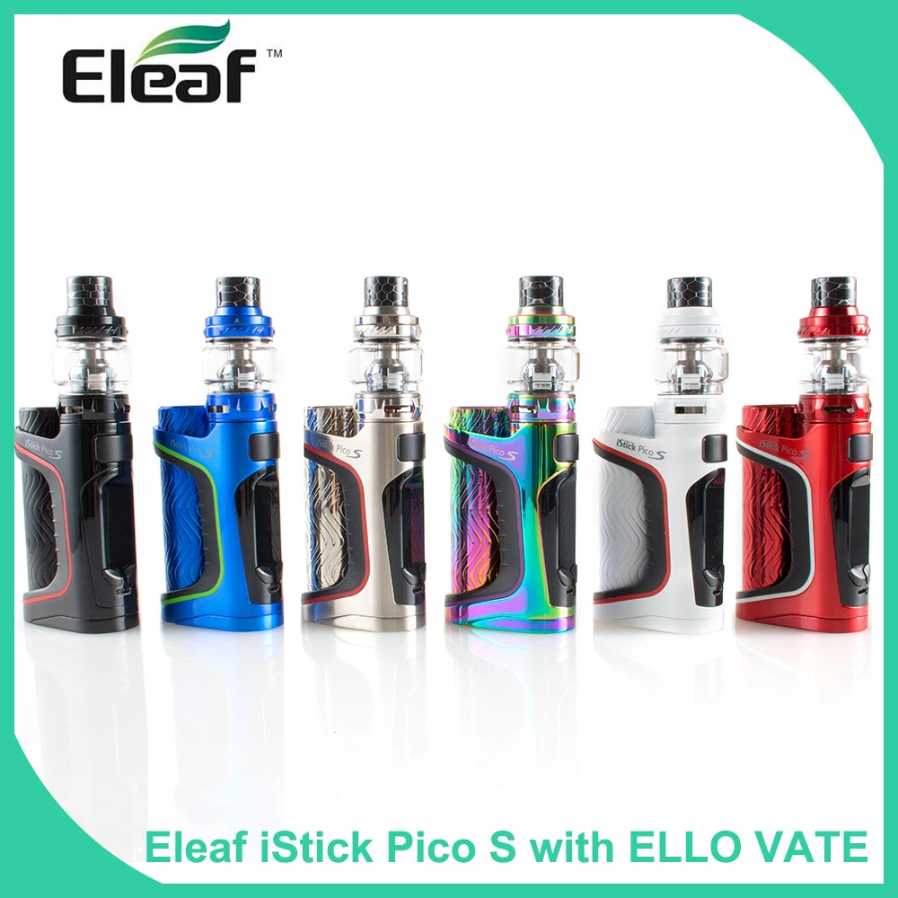 Original Eleaf iStick Pico S kit with ELLO VATE atomizer with 6.5ml tank 100W electronic cigarette vape kit