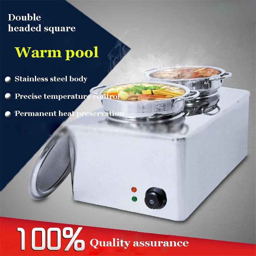 1PC FY-BO-2 Stainless steel soup stove commercial high power induction cooker environmental energy saving double-head