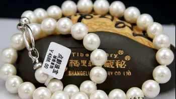 

classic natural10-11mm south sea white pearl necklace 18INCH KKK