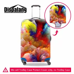 Dispalang красочные Чехлы для багажа для девочек Эластичный полиэстер спандекс покрытия чемодана женские дорожные аксессуары защита багажа