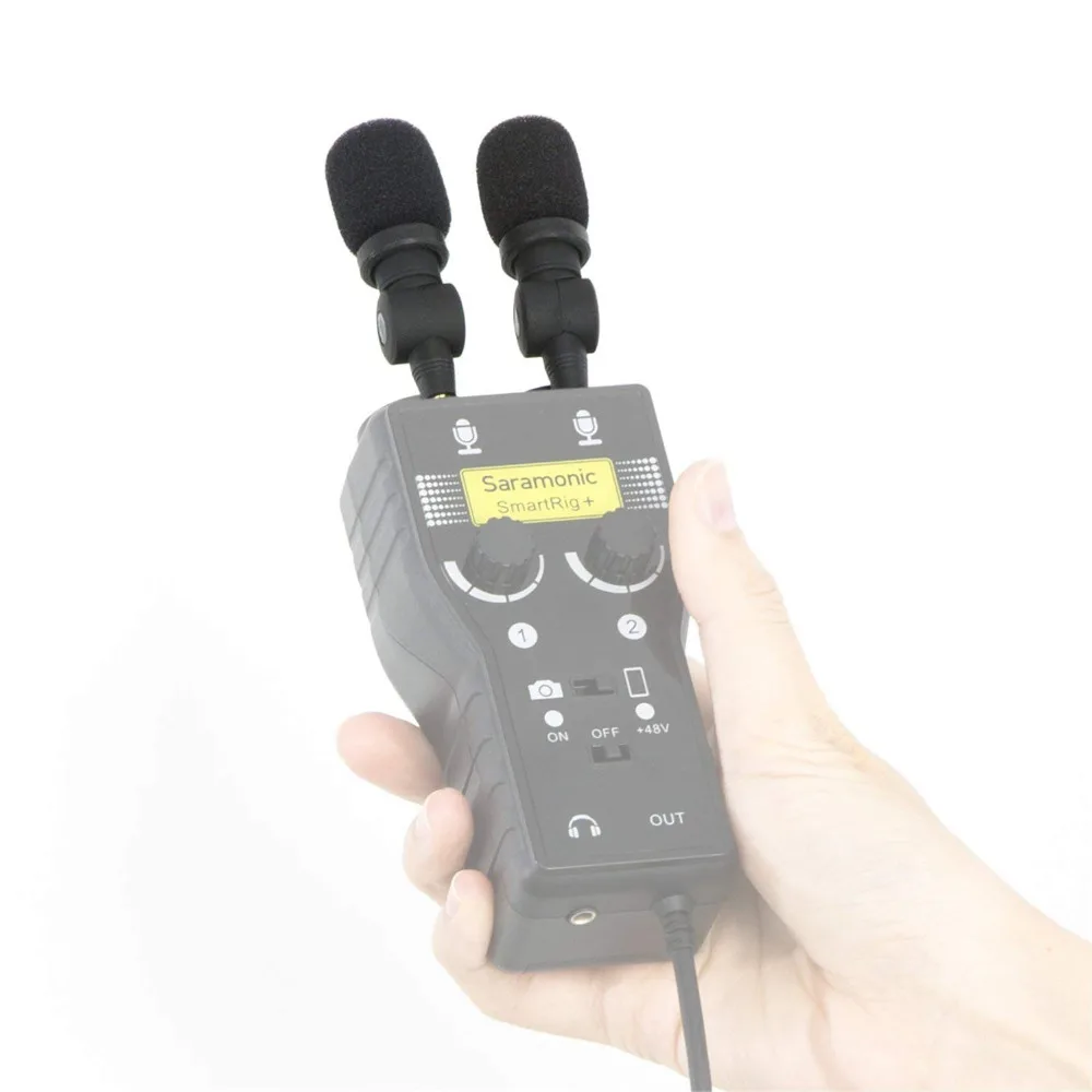 Микрофон Saramonic 3 5 мм TRS для DSLR камер видеокамер CaMixer SmartMixer LavMic SmartRig +