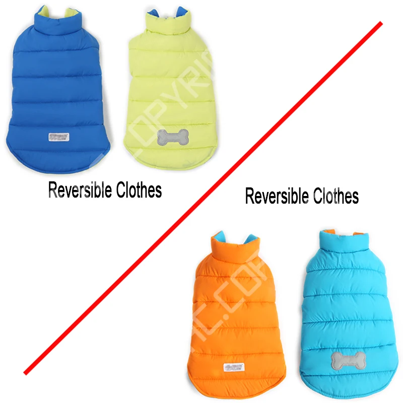 2016 New Winter Warm Pet Dog Clothes Smal Waterproof Dog Coat Jacket Pet Cotton Padded