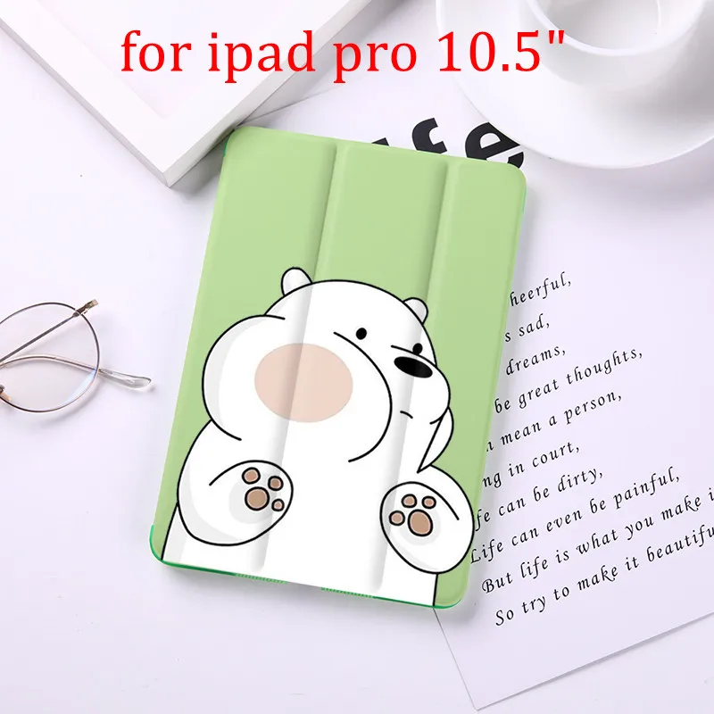 Чехол для планшета с мультяшными медведями для iPad Pro 9," 10,5" 1" 12,9" из искусственной кожи матовый чехол - Цвет: for pro 10.5 inch