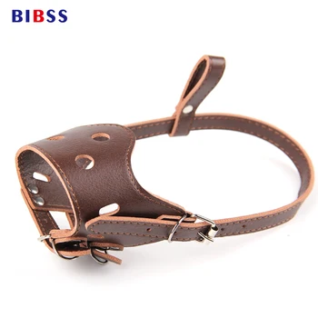 

Adjustable Leather Muzzle for Dogs for Pitbull/German shepherd/Labrador Training Mouth Cover Pet Acessorios para cachorro