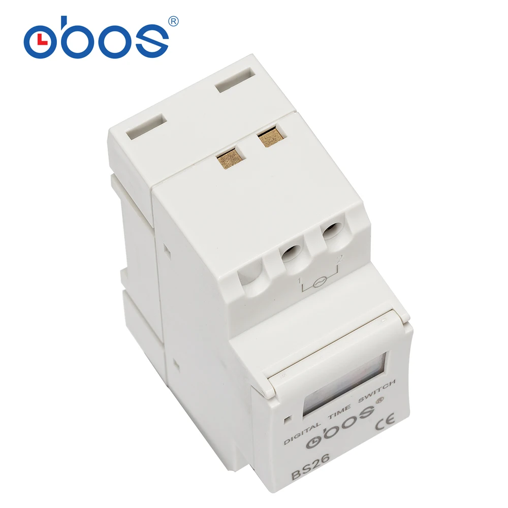 Best-selling 7-day programmable digital time switch relay timer control AC 220V 240V 110V DC12V 24V 16A DIN rail mounting BS26