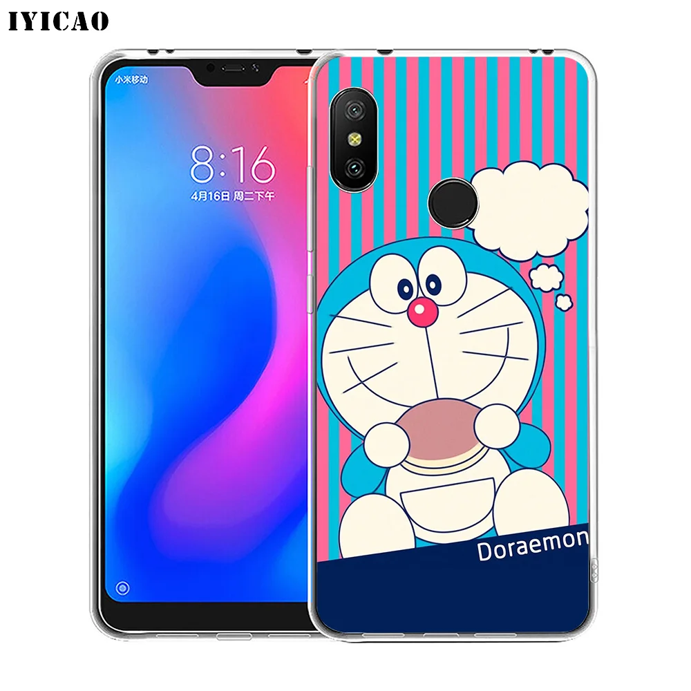 IYICAO Doraemon мягкий силиконовый чехол для телефона Xiaomi Redmi 4A 5A 6A Note 7 6 5 Pro Plus 4X