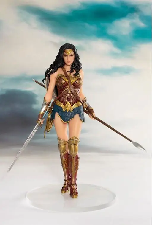 19 см Justice League Wonder Woman экшн-фигурка из фильма ПВХ игрушки коллекция кукла аниме мультфильм модель