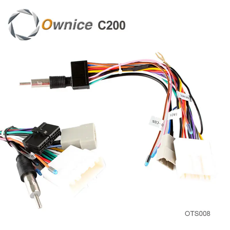 موصل ISO كابل لنيسان سلسلة تستخدم في Ownice سيارة نظام الترفيه ، يصلح فقط ل Ownice DVD