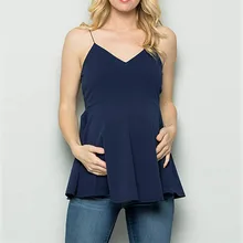 Новые летние женские рубашки одежда женские блузки одежда для беременных без рукавов с v-образным вырезом для беременных кормящих детские топы жилет Блузка