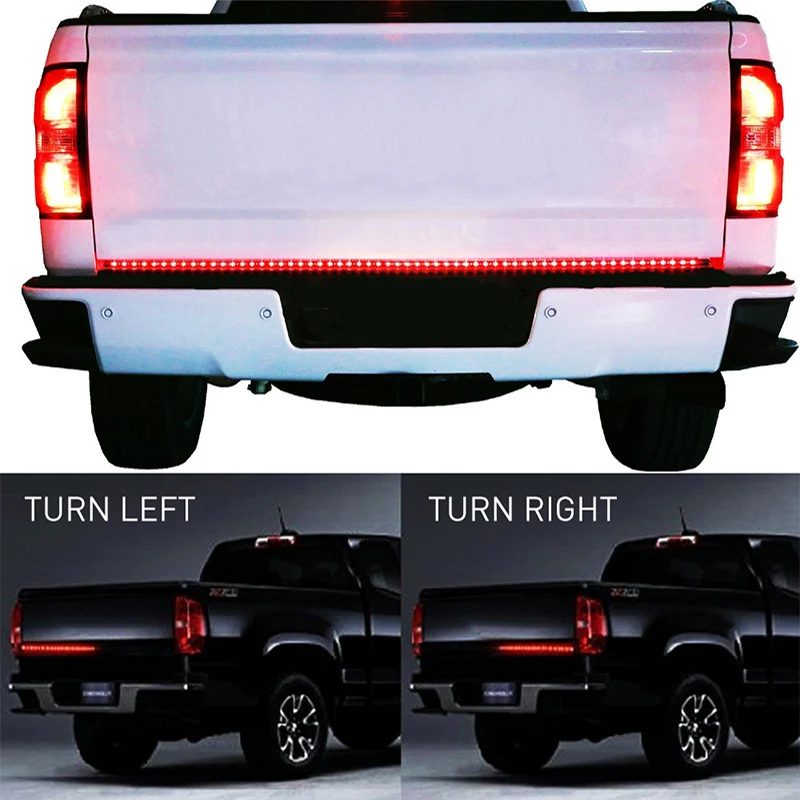 OKEEN 6" 90 светодиодный звукосниматель полосы красный/белый задние ворота светодиодные полосы света обратный тормоз поворотник для Форд Додж Ram Chevy chevrolet