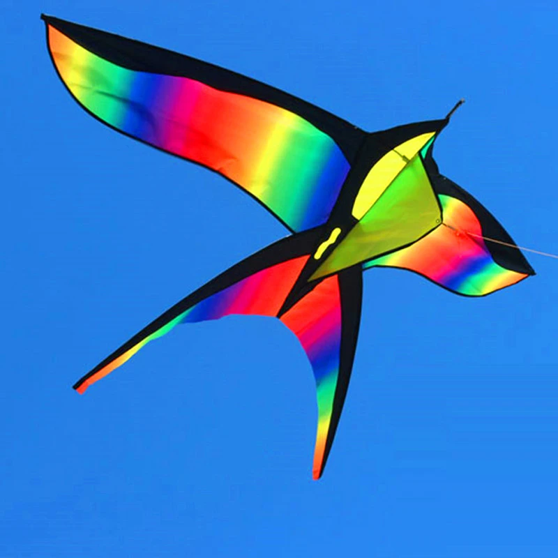 Colorful Swallow Kite Rainbow Color Bird Kite Flying Kites Toy Father's Day gift