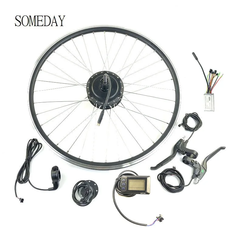 

SOMEDAY Electric Bicycle Conversion kit 36V350W Rear Cassette Hub Motor Wheel with OMT-M3 display spoke and rim