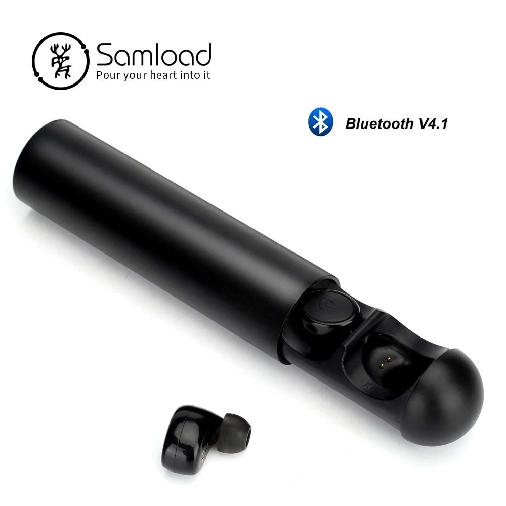 

Samload Wireless Earbuds Bluetooth Earphone with 1200mAh Charging Capsule Wireless Headset with Microphone For xiaomi iPhone 6 7