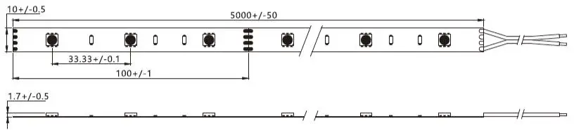 5050 30LEDs flexible strip lights