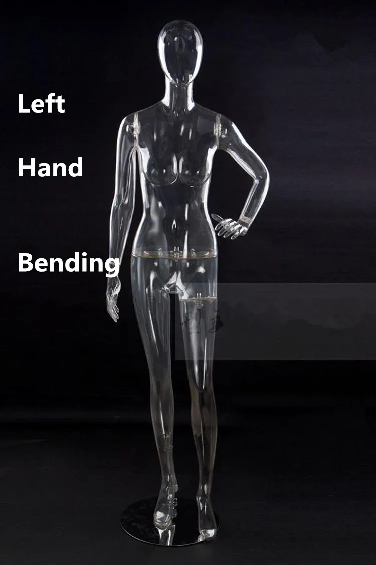 Прозрачные женские манекены для платьев Женский полноразмерный взрослый