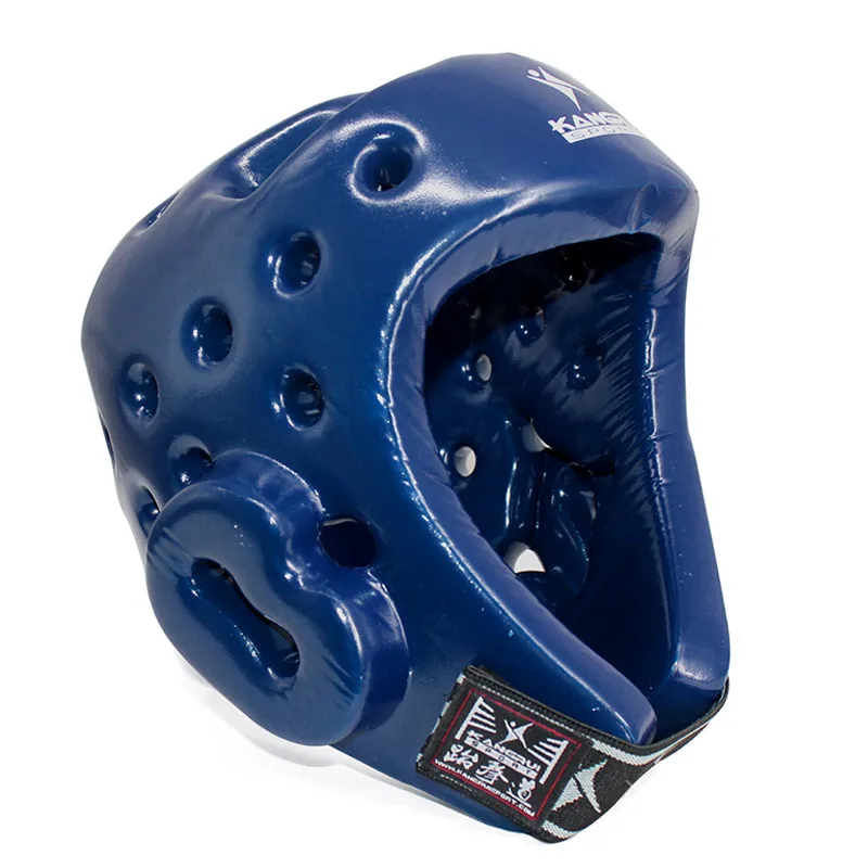 Дети взрослые kickboxing head guard для мужчин и женщин Красный Синий professional kangrui taekwondo