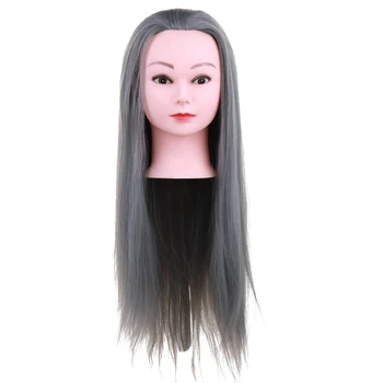 

Household Professional High-temperature Synthetic Fiber Hair Up-do Training Models Long Hair 6 colors Optional