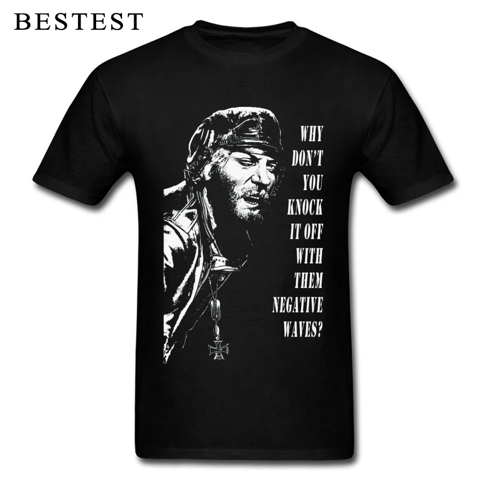 

2019 Men T-Shirt Vintage TShirt Fashion Kelly'S Heroes Oddball Knock It Off With Them Negative Waves! Wwii Movie Tee Shirt Tops