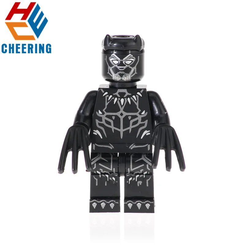 

XH 980 Single Sale Bricks Super Heroes Action Black Panther Collection Ghost Rider Figures Building Blocks For Kids Toys Gift