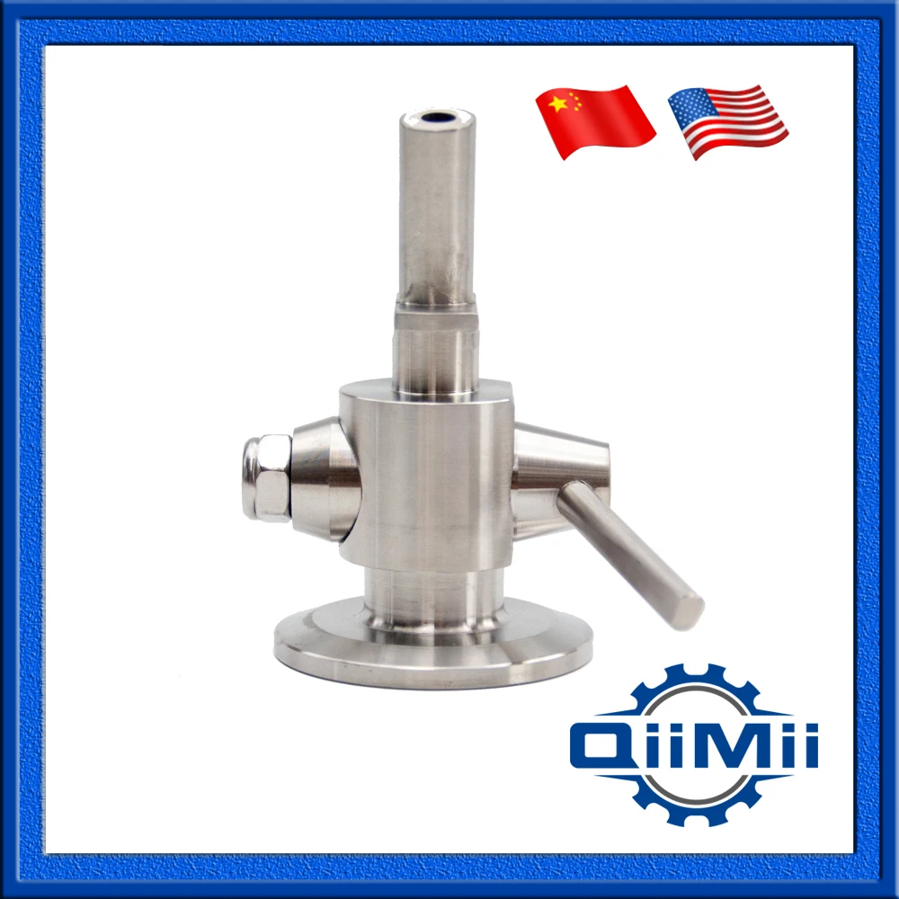 SS304 2" Sanitary Clamped Sample Valve, Beer Tap Valvein Mechanical