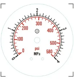 304 Манометр дюйма (Наружный диаметр 50 5 мм) трехзажимный мембранный манометр SS316