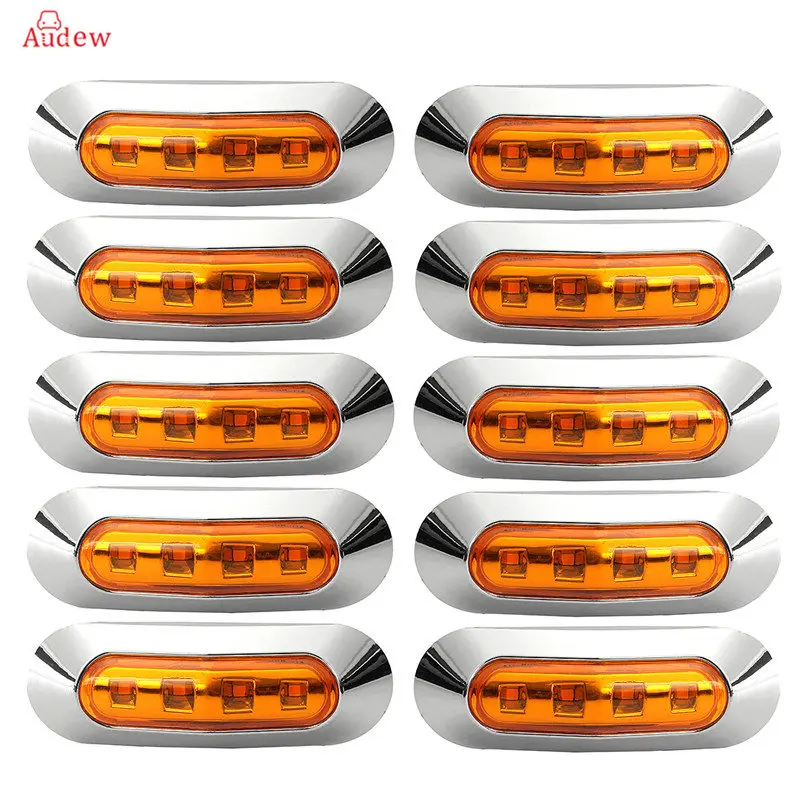 Грузовик 10шт 10-30В LED боковые габаритные огни габаритный фонарь сигнальная лампа 10В-30В внешние огни для автомобиля прицеп караван свет Грузовик 10шт 10-30В LED боковые габаритные огни габаритный фонарь сигнальная лампа 10В-30В внешние огни для автомобиля прицеп караван свет