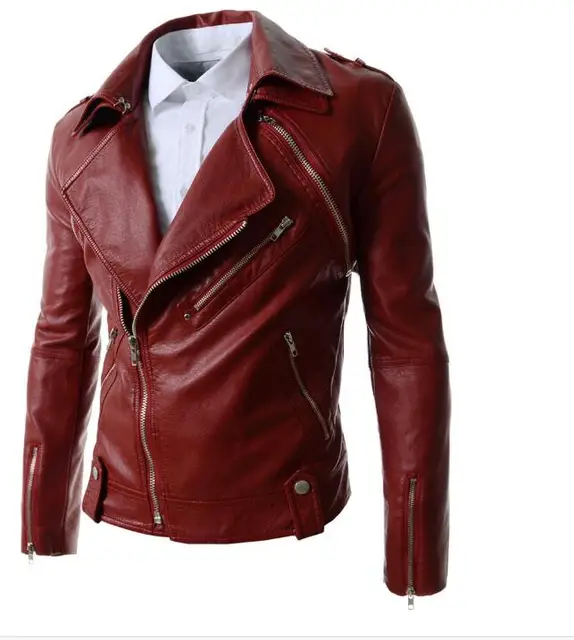 Fashion Mens Motor Jacket Lapel Sleeve Detachable Zippers Short Coat ...