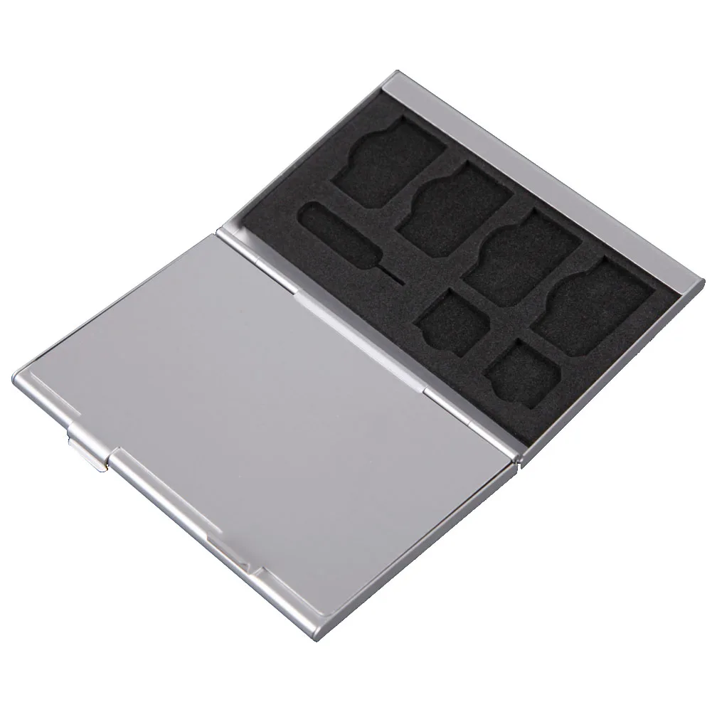 

15 in1 Aluminum SIM Micro Nano SIM cards needle Pin memory card Storage Box Case Holder Protector