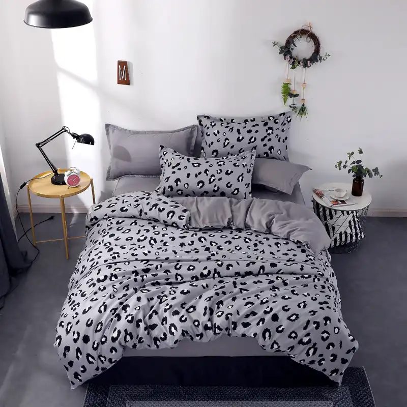 New Fashion Bedding Set Bed Linen Set Leopard Duvet Cover Bed