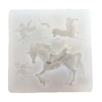 

Mini 3D Flying Horse Shape Silicone Epoxy Resin UV Glue Crafts Mold Creative DIY Art Pendant Brooch Jewelry Tool Accessory