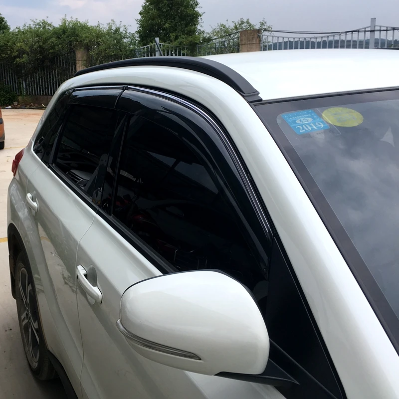 Для Suzuki Vitara- Пластик черное окно козырек Vent Оттенки Защита от солнца дождь дефлектор гвардии авто аксессуары 4 шт./компл