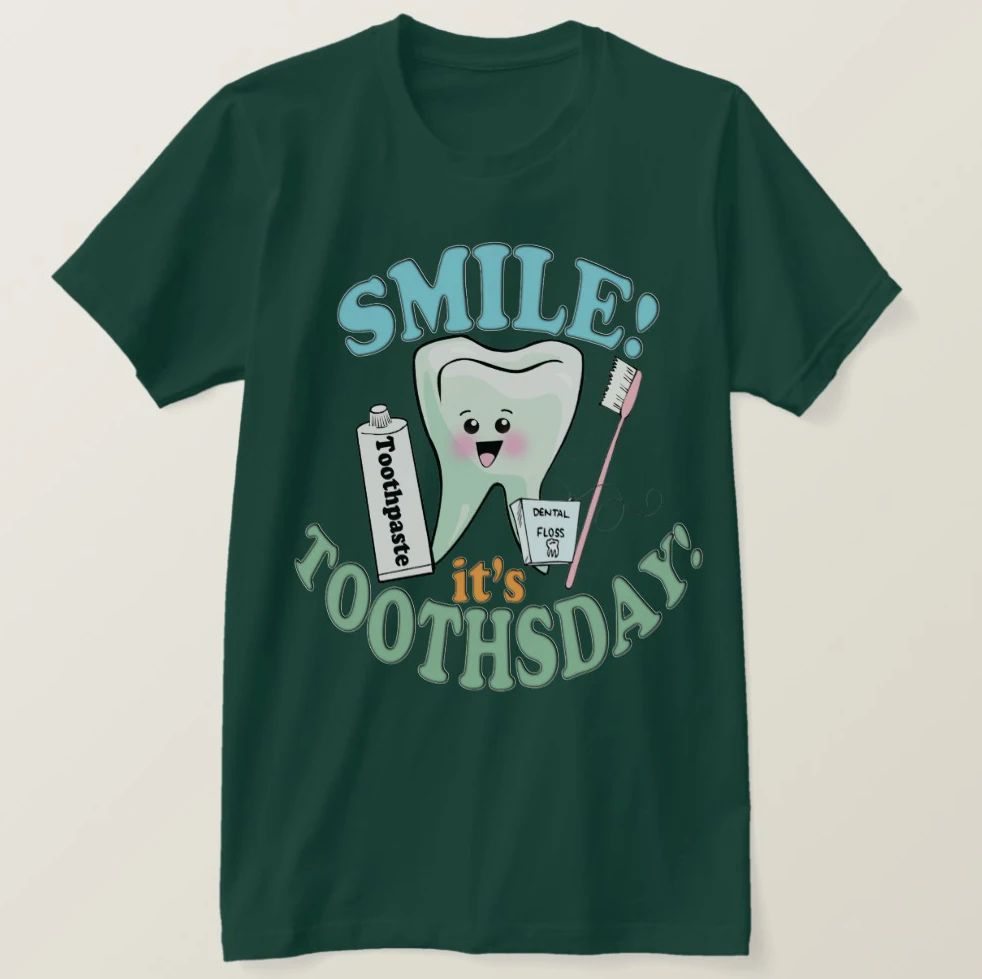 

Printed Men T Shirt Cotton Short Sleeve Funny Dentist T-Shirt Women tshirt