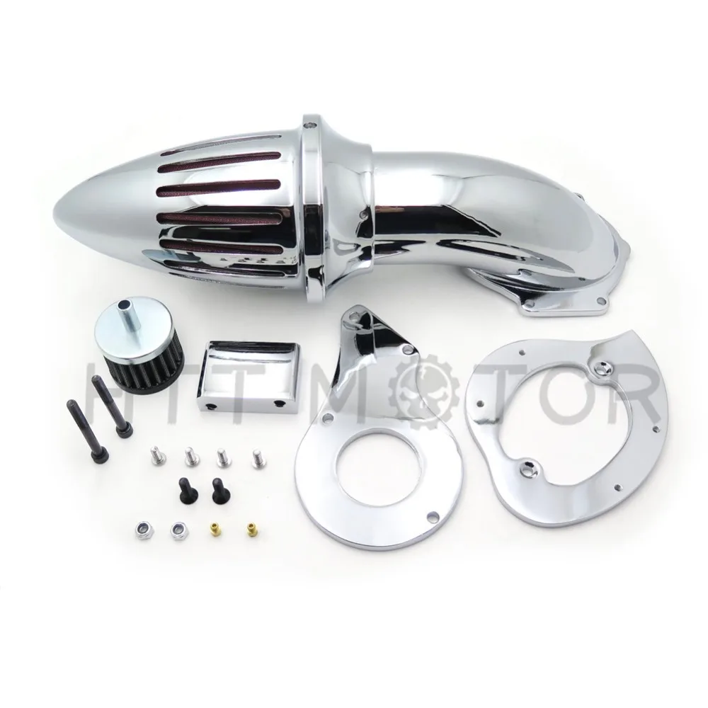 Запчасти для мотоциклов, наборы воздухоочистителей, впускной фильтр для Honda Shadow 600 VLX600 VLX 1999-2012 ХРОМ