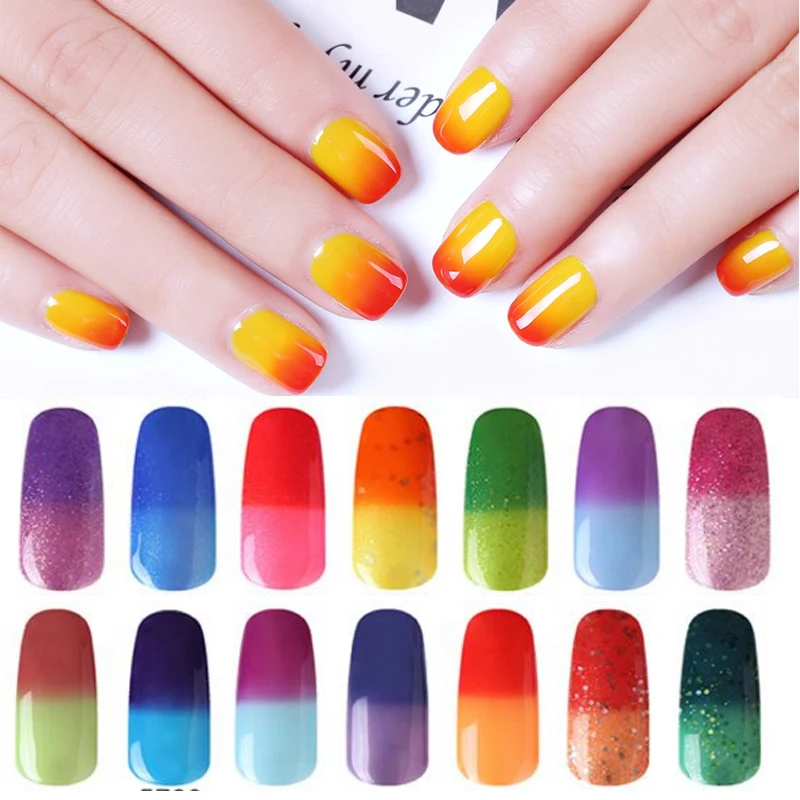 

Belen 7ml Nail Polish Temperature Change Color Nail Gel Polish Top Base Coat Vernis Semi Permanent Gel Nail Varnishes Gelpolish