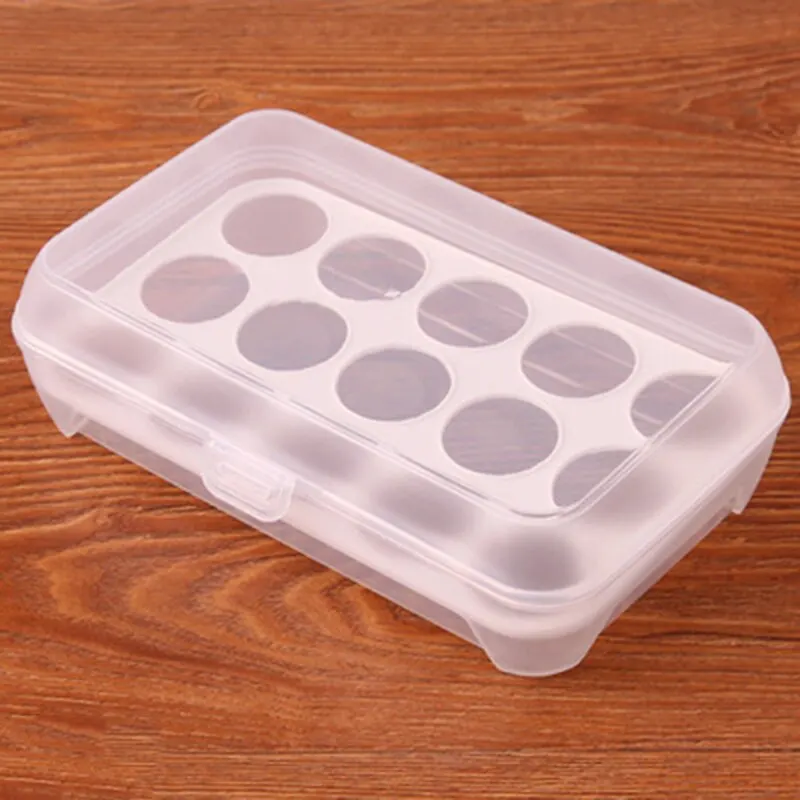 Пластик контейнер для яиц для холодильника ящик для хранения продуктов питания контейнер для хранения продуктов домашние кухонные принадлежности, аксессуары продукты 15/10 сетки