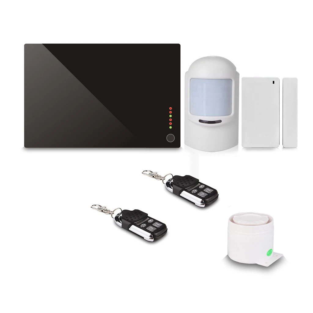 

MOOL Alarm system wireless home security GSM Autodial + PIR sensor + siren for security home alarm host, office against burgla